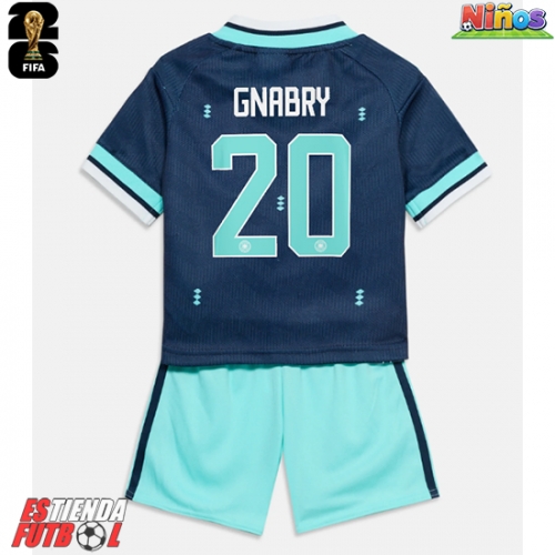 Alemania Serge Gnabry #20 Segunda Equipación Niños Mundial 2026 Manga Corta (+ Pantalones cortos)
